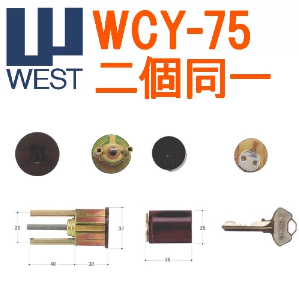 当店一番人気】 WEST ウエスト 標準ピンシリンダー G-5600用WCY-74