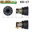 画像1: KD-17　ソニア　ユーザー用　右ラッチのポストダイヤル錠交換用 (1)