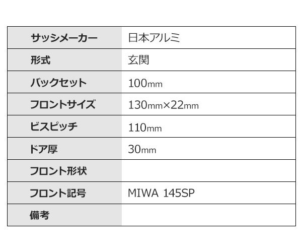 MIWA,美和ロック 日本アルミ 玉座 M-81