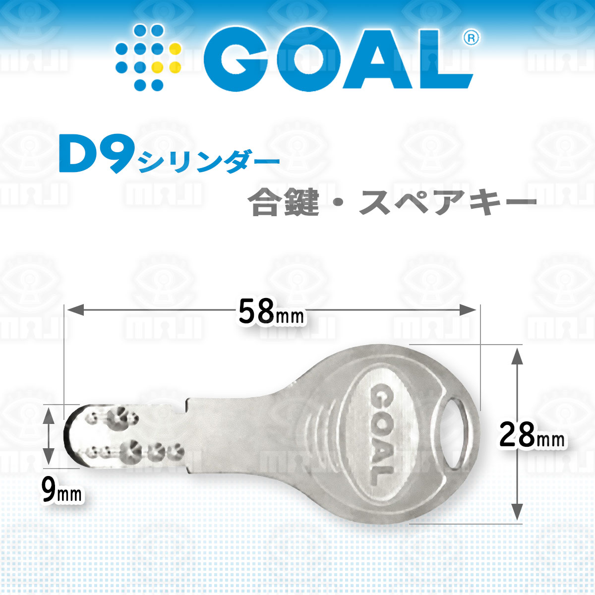 GOAL D9 ゴール 純正キー