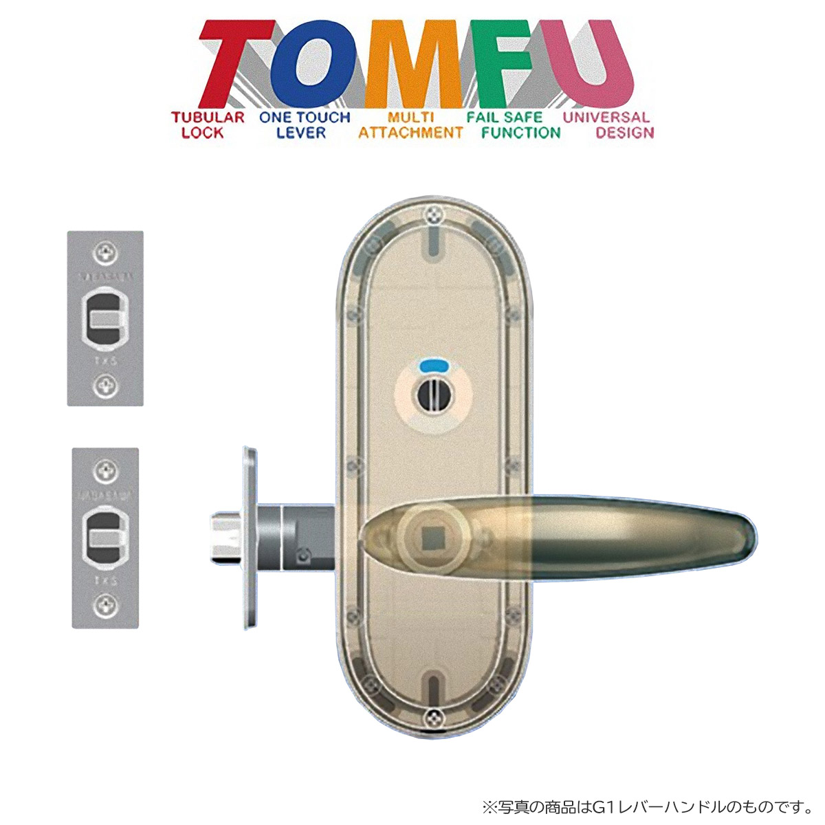 最大59%OFFクーポン ドアノブ ハンドル 交換 TXS-G14R-MS MG MU 各3色 トムフ 表示錠 トイレ 長座 室内用 レバーハンドル  取替 TOMFU長沢製作所