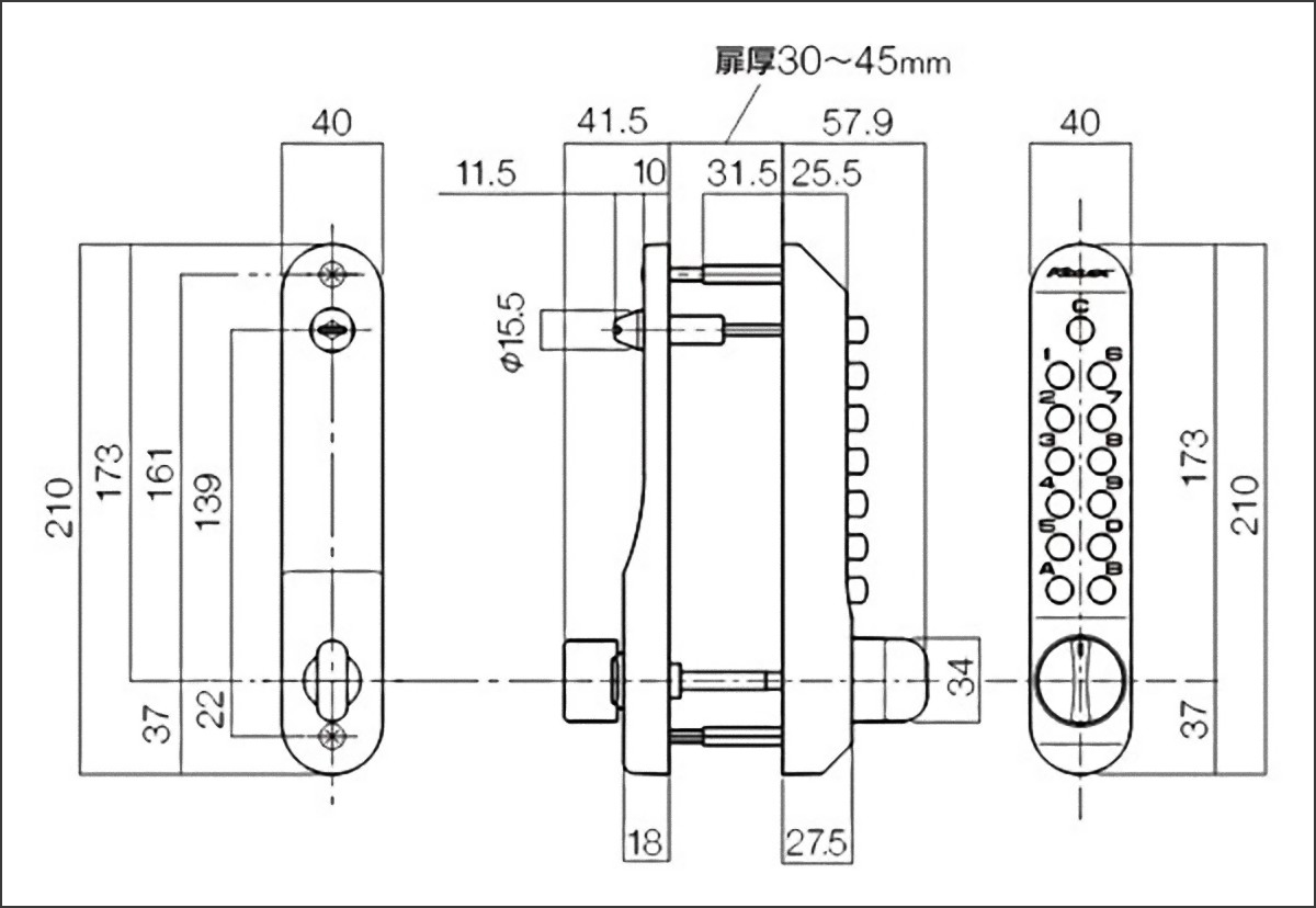 KEYLEX,MIWA AH・AD/LAT・LAL取替商品 キーレックス５００